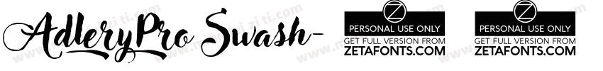 AdleryPro Swash字体转换